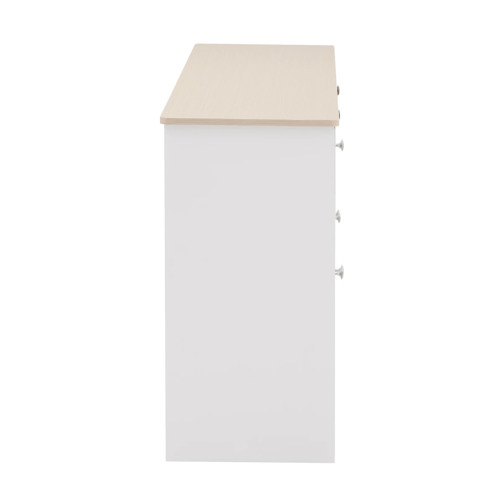Anajqaqia Sideboard, Storage Cabinet, Multifunctional Cabinet with 4 Doors and 3 Drawers, Suitable for Living Room, White