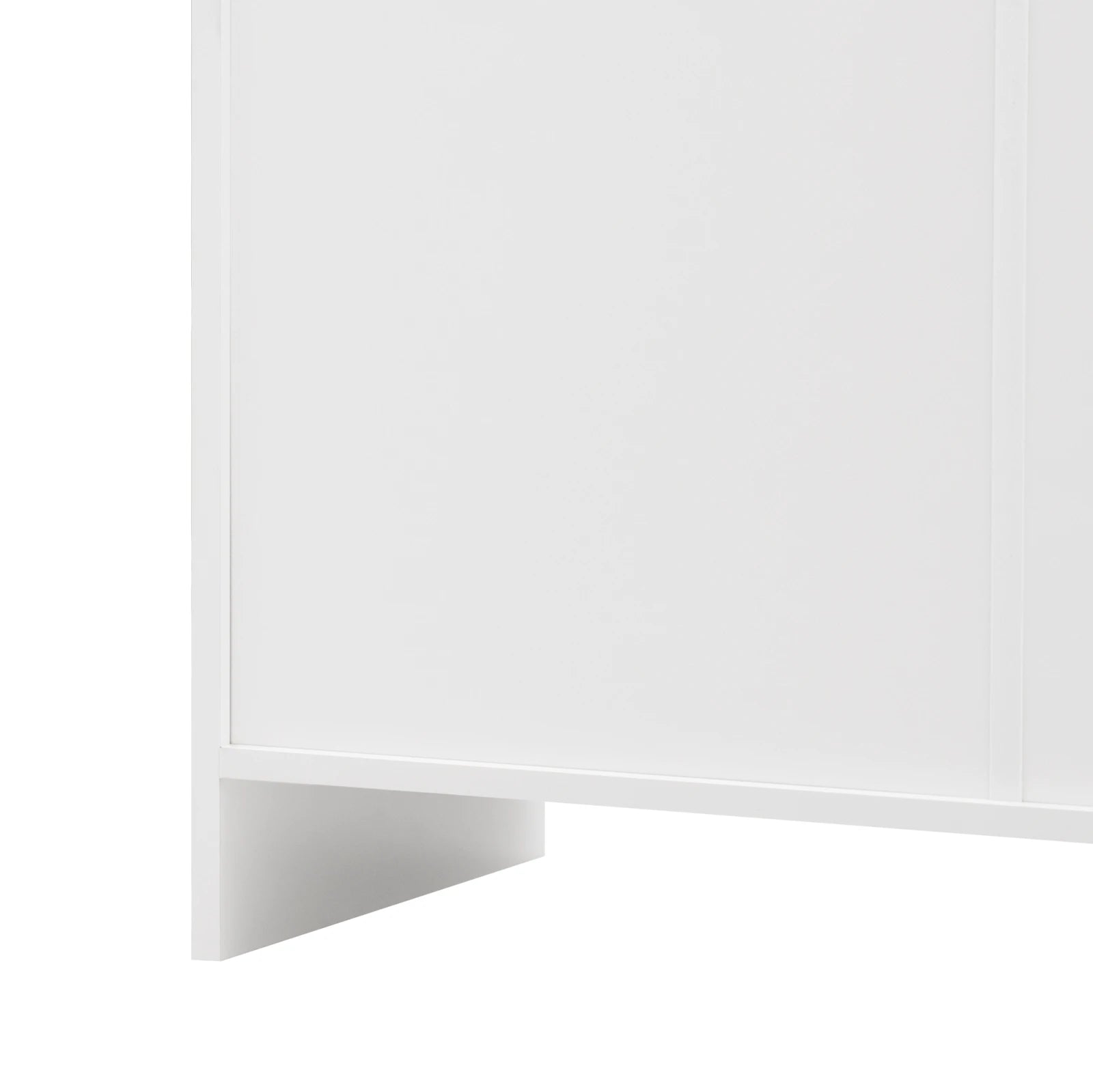 Anajqaqia Sideboard, Storage Cabinet, Multifunctional Cabinet with 4 Doors and 3 Drawers, Suitable for Living Room, White