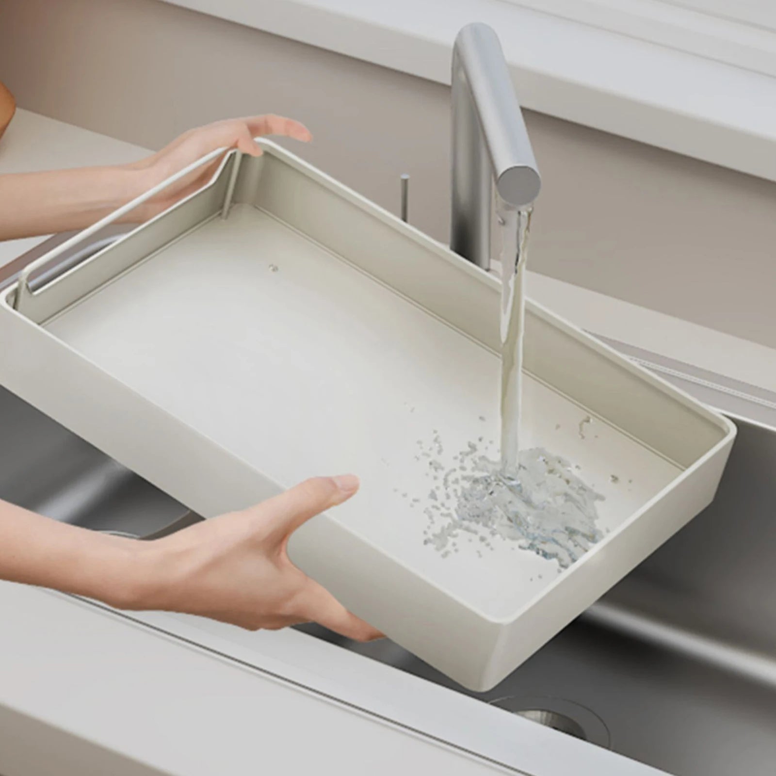 Pull Out Cabinet Organizer Fixed with Damping Guide, Heavy Duty Sliding Drawer Noiseless Slide Out Pantry Shelves For Kitchen