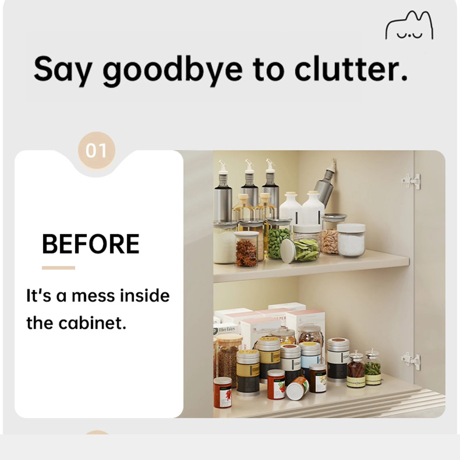 Pull Out Cabinet Organizer Fixed with Damping Guide, Heavy Duty Sliding Drawer Noiseless Slide Out Pantry Shelves For Kitchen