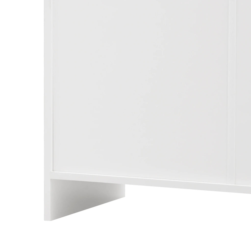 Anajqaqia Sideboard, Storage Cabinet, Multifunctional Cabinet with 4 Doors and 3 Drawers, Suitable for Living Room, White