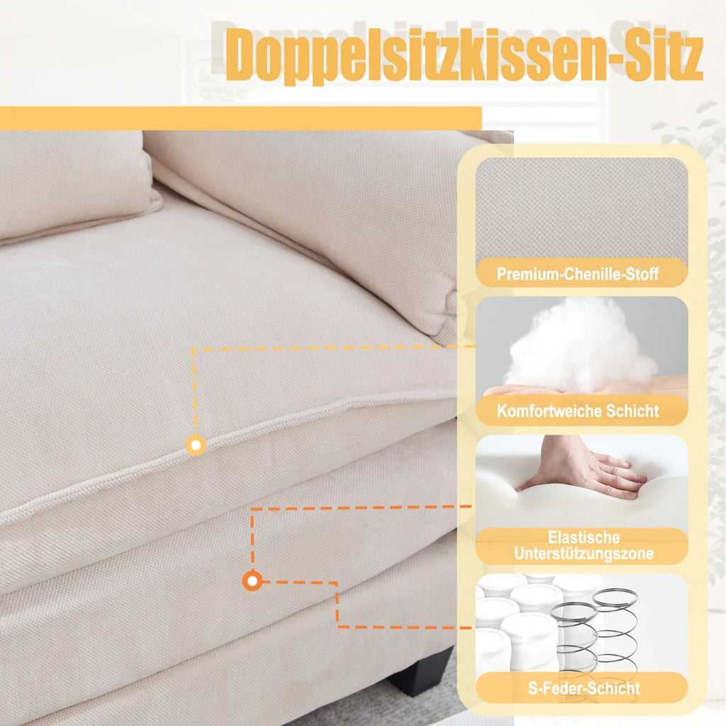 armchair with footrest and stool, velvet lounge chair with side pockets and pillows, comfortable reading chair for living room