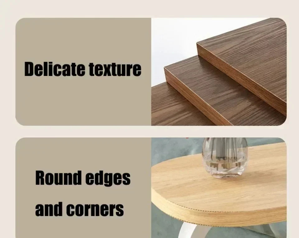 C-shaped Side Table Small Coffee Table Living Room Sofa Table Home Portable Modern Light Luxury Style Home Compact Coffee Table