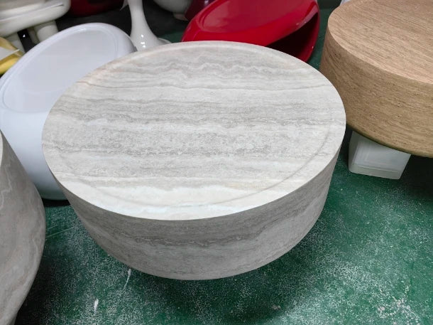 Modern Round Side Table Clear Japanese Industrial Simple Cute Space Saving Coffee Table Unique Mesas Bajas Living Room Furniture