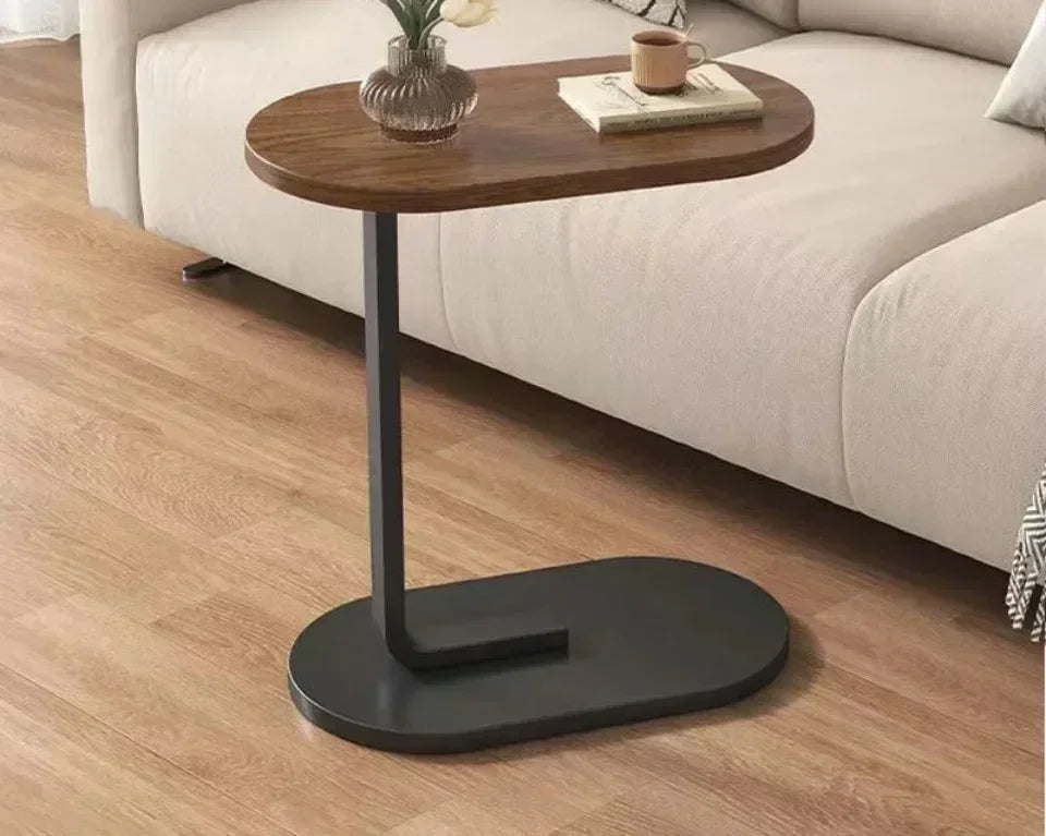 C-shaped Side Table Small Coffee Table Living Room Sofa Table Home Portable Modern Light Luxury Style Home Compact Coffee Table