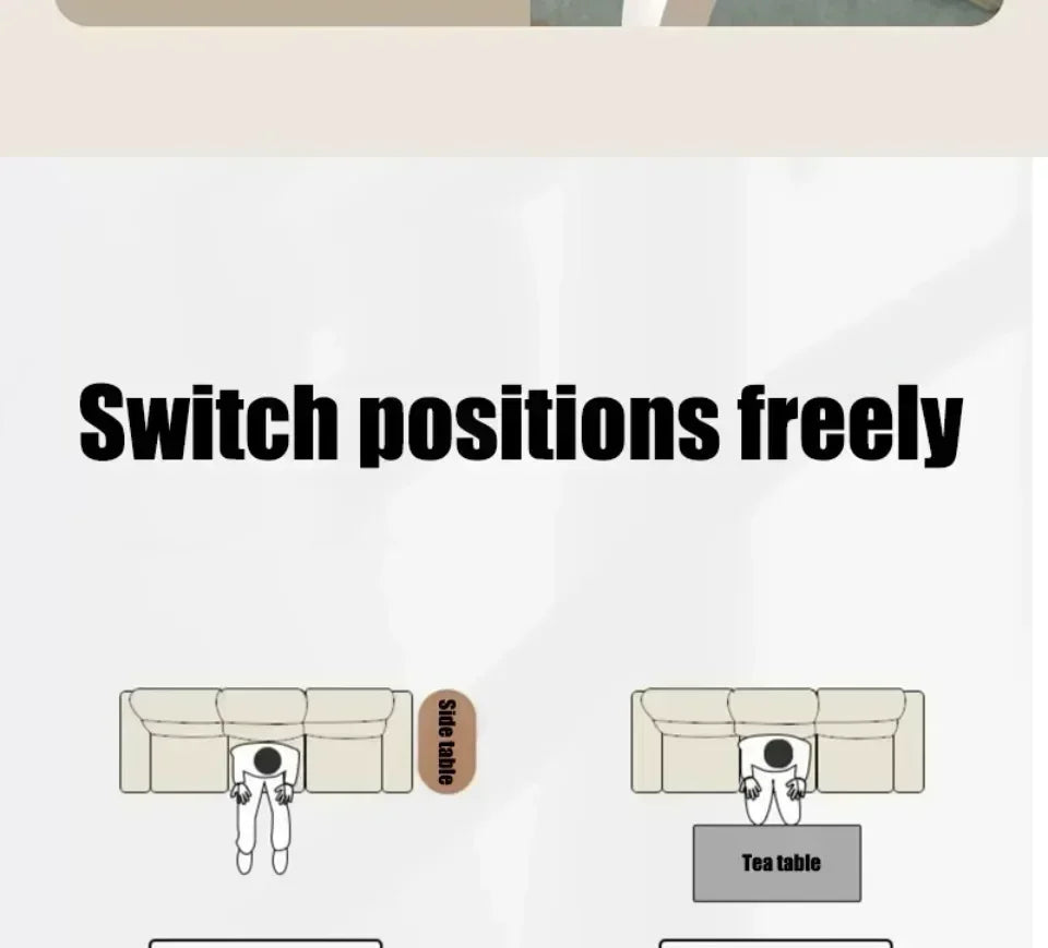 C-shaped Side Table Small Coffee Table Living Room Sofa Table Home Portable Modern Light Luxury Style Home Compact Coffee Table